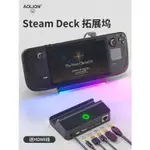 💕STEAM DECK掌機頻道轉換器 RGB流光擴充底座 STEAM多功能TV基座傳輸充電座 支架