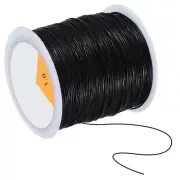 109Yard Stretchy Bracelet String 1mm Elastic Crystal String Bead Cord Black