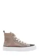 Suede sneakers with Monili insert - BRUNELLO CUCINELLI - Brown