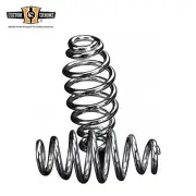 Chrome 5" Barrel Solo Seat Springs For Harley Bobber Chopper Sportster Customs