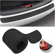 Yourkar Car Rear Bumper Guard, Anti-Scratch Auto Trunk Door Entry Protector, Non-Slip Bumper Protection Strip for Most Cars, SUVs, Trucks, Universal Exterior Car Accessories (Black, 40")