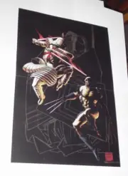 Wolverine Poster #106 vs Silver Samurai by Kaare Andrews Big Hero 6 X-Men
