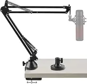 Geekria for Creators Microphone Arm Compatible with HyperX QuadCast, QuadCast S, SoloCast Mic Boom Arm with Table Flange Mount Adapter, Suspension Stand, Desk Mount Holder