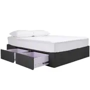 [James Lane] Mode Storage Bed Base Charcoal