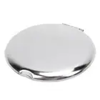 Pocket Mirror Portable Stainless Steel Compact Mirror Metal Handheld Drop Re EMB