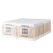 40000 Q tips/Cotton Swabs bamboo Stick Double Tipped 400 packs of 100 swabs