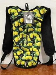 NWT Vibedration 2.0 L Hydration Backpack Hiking Bag Lemon pattern