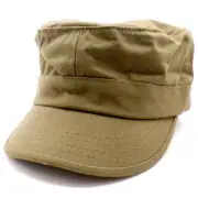 Classic Army Green Canvas Flat Top Adjustable Army Cap