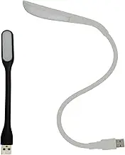 Cerioll USB Gooseneck Lamp, LED, White, Minimalist, USB LED Lamp, Dimmable Reading Light, Portable, Outdoor