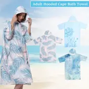 Changing Towel Swim Robe Poncho Easy to Wear Versatile Hooded Changing xiOiW