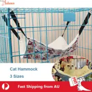 Cat Extra Warm Hammock Pet Kitten Fur Bed Hanging Cage Ferret Thick Swing Plush
