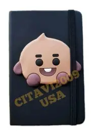 KOREAN KPOP BTS NOTEBOOK HARDCOVER JOURNAL DIARY CARTOON - BABY FRIENDS SHOOKY