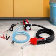 12V Giantz Fuel Transfer Pump Electric Diesel Kerosene Pump 10GPM Nozzle Hose