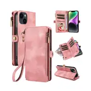 035 Flip Zipper Wallet Phone Case for iPhone15 Pro Max
