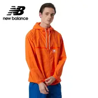 在飛比找Yahoo奇摩購物中心優惠-[New Balance]風衣外套_男性_活力橘_AMJ21
