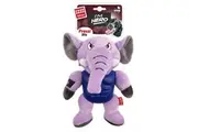 GiGwi Im Hero Armoured Elephant Plush w/ Squeaker Dog Toy