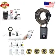 Premium Bluetooth Anti-Theft Bike Lock with 110db Alarm & Versatile Uses - Gray