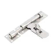 Gate Stainless Steel Safety Lock Padlock Latch Barrel Bolt Hasp Stapler 6.7"