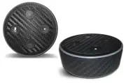 Skin Decal Wrap for the Amazon Echo Dot 2nd Gen Alexa Stickers CARBON FIBER