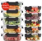 10 Pack Glass Food Storage Containers Leakproof BPA Free Microwave Safe Lunch Bo
