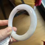 纯天然玉镯 Grade A jadeite bangle 58 mm Burmese Jade 100% Untreated Certified Purple