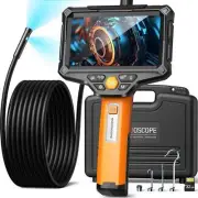 Dual Lens Borescope,Goldeggs Endoscope Camera with Light, 5" Industrial Inspecti