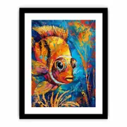 Golden Fish Framed print Art Poster