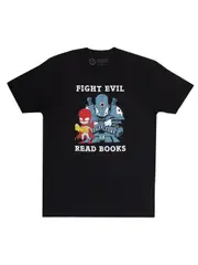 fight evil, read books unisex t-shirt (2018) Classic