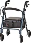 NOVA Medical Products Getgo Petite Rollator Walker for Height 4’0” - 5”4”, Blue,