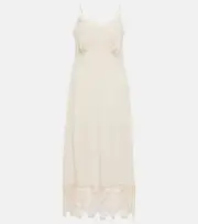 [Simone Rocha] Simone Rocha Crêpe de chine slip dress AU 10 beige
