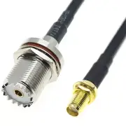 SMA female to UHF female SO239 Jack connector lot RF jumper Coax Cable RG58