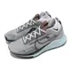 Nike 野跑鞋 Wmns React Pegasus Trail 4 GTX 女鞋 防水 灰 藍 DJ7929-005