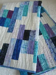 Batik Quilt, Modern Quilt, Cotton Quilt, Patchwork Handmade Quilt