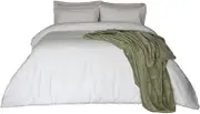 Belledorm Egyptian Cotton Plain Duvet Cover (UK Size: Superking) (White)