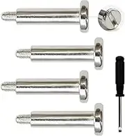 iParto 4 Pack Replacement Vertical Base Stand Holder Bottom Screws for Sony Playstation 5 PS5 Stand Support Fixing Screw Replacement with Screwdriver