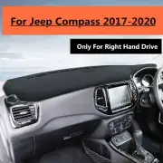 RHD Leather Car Dashboard Cover Dash Protector Mat For Jeep Compass 2017-2020 (for: Jeep)