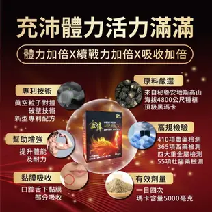 超微米(遠紅外線) 金隼瑪卡 精氣神瑪卡粉 原廠公司貨 左旋精氨酸+珍珠粉+酵母鋅+酵母B群+槲皮素 30包/*10盒