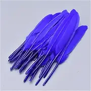 YUMAO 100Pcs/Lot Duck Feathers for Crafts 10-15CM/4-6 White Goose Feathers for Jewelry Making Wedding Decoration Plumes 0216 (Color : Royal Blue)