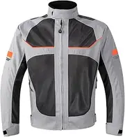 Ronyme Summer Motorcycle Jacket, Motorbike Jacket, Water Resistant Breathable Mesh Motorcyclist Jacket Protective Gear Coat for Men Women Biker, Gray 4XL