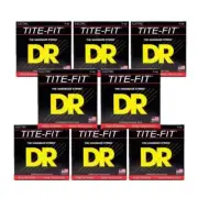 8 SETS DR Strings LH-9 Tite-Fit Light - Heavy 9-46 Electric Guitar Strings