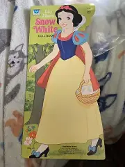 Vintage 1974 Walt Disney's Snow White & Prince Paper Doll Book Uncut Dwarfs