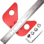 Center Scribe Gauge Center Scribe Measuring Tool，Aluminum Alloy Center Finder...