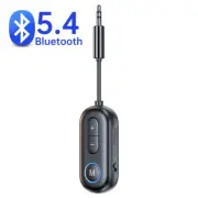 Bluetooth 5.4 Audio Transmitter Receiver 3.5MM AUX Wireless Adapter with Mic