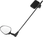 BESTYASH Helmet Mirror Rear View Mirror Bicycle Accessories Helmet Supplies Riding Supply Black Abs