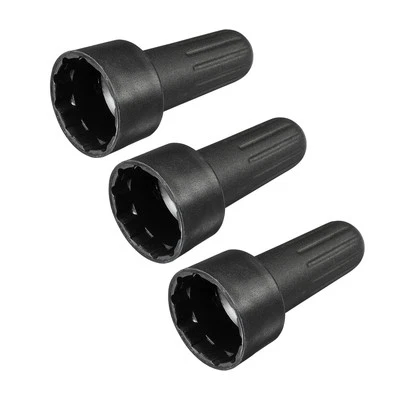 E26 Socket Ring Removal Tool for Medium Base Threaded Rings Black Plastic 3 Pack