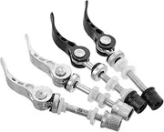 Outanaya 4pcs Bicycle Quick Release Lever Bike Cleaning Kit Bicycle Titanium Alloy Quick Release Seat Post Clamps Fixed Clamps a Clip Cam Clamp Bike Seat Clamp Aluminum Alloy Black