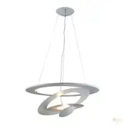 Metal Ring Circle Round Pendant Lamp LED Suspension Ceiling Light Chandelier