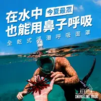 在飛比找樂天市場購物網優惠-加贈專用防刮袋【韓國BLUEFIN 】全罩式浮潛呼吸面罩 浮