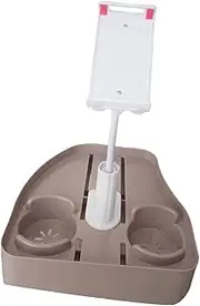 Ｂｅｓｇａ Hot Tub Tray Table 2 Cups Holder Easy TP Access 2 in 1 Design with Phone Stand Bathroom Accessories for Above Ground Bathtub