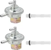 Mokuo 2Pcs Fuel Pump Valve Petcock Low-Tension Switch for GY6 50CC 150CC,Double-Pass Style